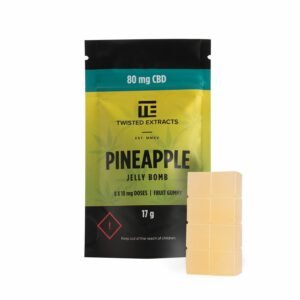 CBD Jelly Bomb (Pineapple) – Twisted Extracts – 80mg CBD
